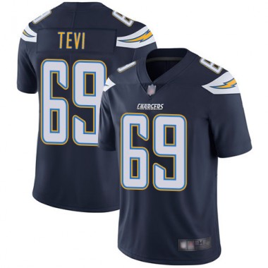 Los Angeles Chargers NFL Football Sam Tevi Navy Blue Jersey Men Limited #69 Home Vapor Untouchable
